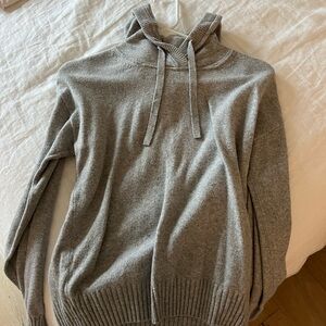 Gray Hooded Men's Sweater
